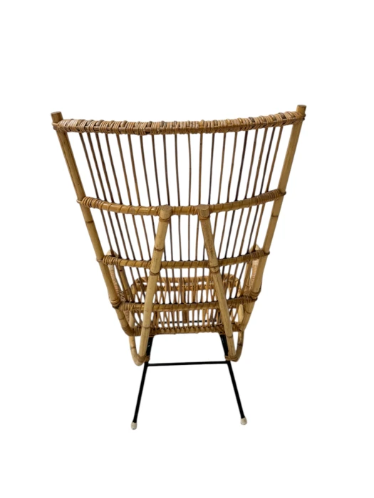 Mid-Century Modern Italian High Back Armchair, 1960s